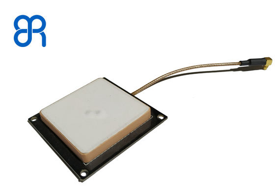 2dBic आरएफआईडी सिरेमिक एंटीना UHF सफेद SMA कनेक्टर के साथ गंभीर वातावरण के लिए
